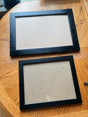 Black Wood Photo Frames - Set of 2